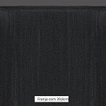 FRANJA FINA LISA 39,8cm PRETO  10m