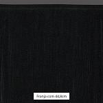 FRANJA FINA LISA 44,8cm PRETO 10m