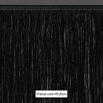 FRANJA FINA LISA 45,8cm PRETO 10m