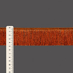 FRANJA FINA LISA 4,8cm MARROM QUEIMADO/COBRE 10m