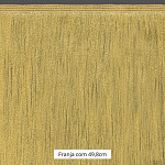 FRANJA FINA LISA 49,8cm AMARELO 10m