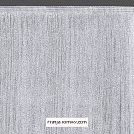 FRANJA FINA LISA 49,8cm BRANCO 10m
