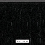 FRANJA FINA LISA 54,8cm PRETO 10m