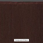 FRANJA FINA LISA 57,8cm MARROM 10m