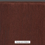 FRANJA FINA LISA 59,8cm CHOCOLATE 10m