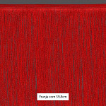 FRANJA FINA LISA 59,8cm VERMELHO 10m