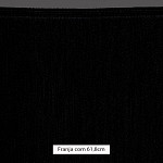 FRANJA FINA LISA 61,8cm PRETO 10m	