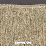 FRANJA FINA LISA 68,8cm PALHA 10m	