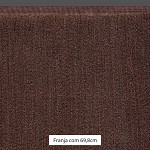 FRANJA FINA LISA 69,8cm CAFÉ 10m