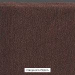 FRANJA FINA LISA 79,8cm CHOCOLATE 10m