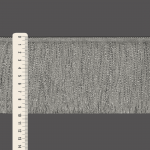 FRANJA FINA LISA 9,8cm CINZA/PRATA 10m
