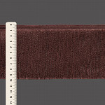 FRANJA FINA LISA 9,8cm MARROM 10m