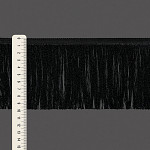 FRANJA FINA LISA 9,8cm PRETO 10m