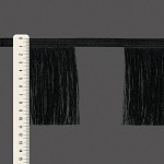 FRANJA INTERCALADA LISA 10,8cm PRETO 10m