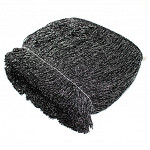 FRANJA LISA 18,8cm PRETO/PRATA 10m