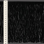 FRANJA LISA 19,8cm PRETO 10m
