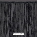 FRANJA LISA 24,8cm PRETO 10m