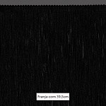 FRANJA LISA 39,5cm PRETO 10m