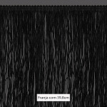 FRANJA LISA 39,8cm PRETO 10m