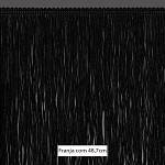 FRANJA LISA 48,7cm PRETO 10m