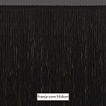 FRANJA LISA 59,8cm PRETO 10m