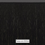FRANJA LISA 64,8cm PRETO 10m