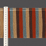 FRANJA LISTRADA VITÓRIA 13,7cm AZUL/BEGE/MARROM/OCRE 10m 