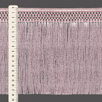 FRANJA MACRAMÊ 17,8cm ROSA BEBÊ 11m