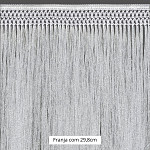 FRANJA MACRAME 29,8cm BRANCO 10m FRANJA MACRAME 29,8cm BRANCO 10m