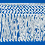 FRANJA MACRAMÊ 3X 14cm BRANCO 10m