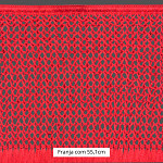 FRANJA MACRAMÊ 55,1cm TOMATE 10m