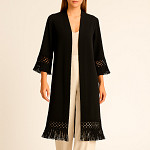 FRANJA MACRAME 7,3cm PRETO
