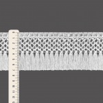 FRANJA MACRAME 7cm BRANCO 10m