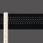 FRANJA MACRAME 7cm PRETO 10m