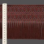 FRANJA MACRAMÊ FLOR 14,7cm MARROM 10m