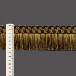 FRANJA MACRAMÊ ONDULADO 6,4cm BEGE/MARROM