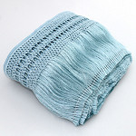 FRANJA MACRAMÊ PALITO 17,6cm AZUL CLARO 10m