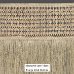 FRANJA MACRAMÊ PALITO X 34,7cm BEGE 10m