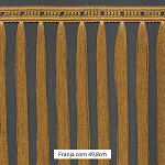 FRANJA MACRAME PINGENTE 49,8cm BEGE 10m