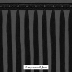 FRANJA MACRAME PINGENTE 49,8cm PRETO 10m