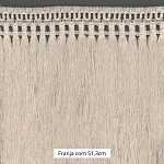 FRANJA MACRAMÊ PINGENTE 51,3cm CRU 10m