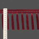 FRANJA MACRAME PINGENTE 9,8cm VINHO 10m