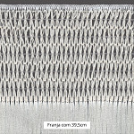 FRANJA MACRAMÊ PINGENTE X 39,5cm CHAMPAGNE 10m