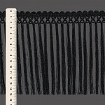 FRANJA MACRAMÊ X 15cm PRETO 10m