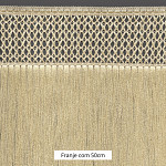 FRANJA MACRAME X 50cm BEGE 10m