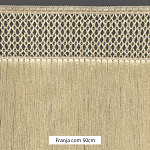 FRANJA MACRAMÊ X 50cm BEGE 10m