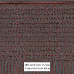 FRANJA MACRAMÊ X 59cm MARROM 10m