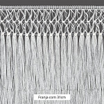 FRANJA MACRAME X PEGGY 31cm SEM BENEFICIAMENTO 10m