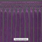 FRANJA MACRAME X PINGENTE 24,5cm VIOLETA 10m