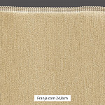 FRANJA MEDIA LISA 24,8cm AREIA ESCURO 10m